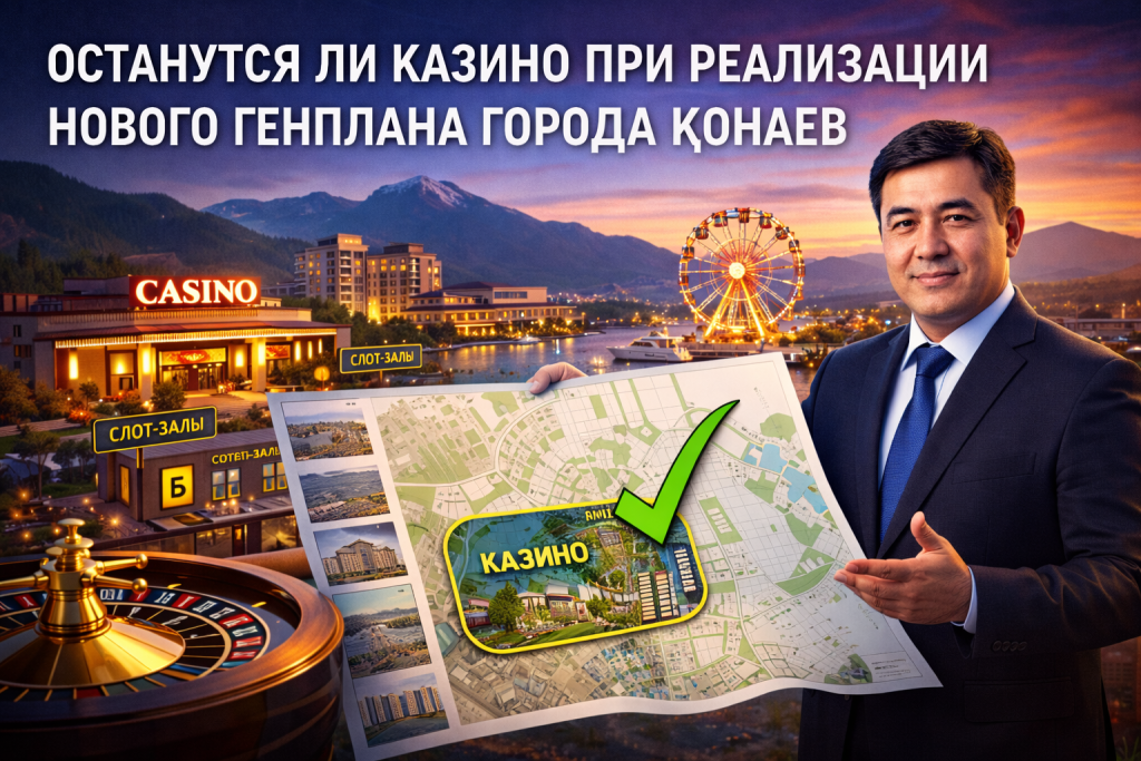 ОСТАНУТСЯ ЛИ КАЗИНО ПРИ РЕАЛИЗАЦИИ НОВОГО ГЕНПЛАНА ГОРОДА ҚОНАЕВ