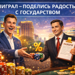 ВЫИГРАЛ – ПОДЕЛИСЬ РАДОСТЬЮ С ГОСУДАРСТВОМ