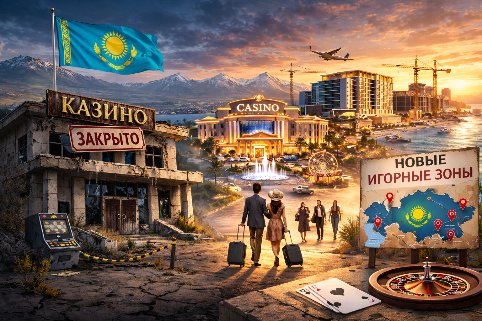 Неудавшийся Лас-Вегас. Заброшенные казино Конаева и будущее игорных зон в Казахстане