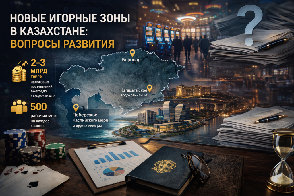 НОВЫЕ ИГОРНЫЕ ЗОНЫ В КАЗАХСТАНЕ ВЫЗЫВАЮТ ВОПРОСЫ