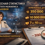 ИНТЕРЕСНАЯ СТАТИСТИКА ОТ ДЕПУТАТА МАЖИЛИСА РАМАЗАНОВОЙ