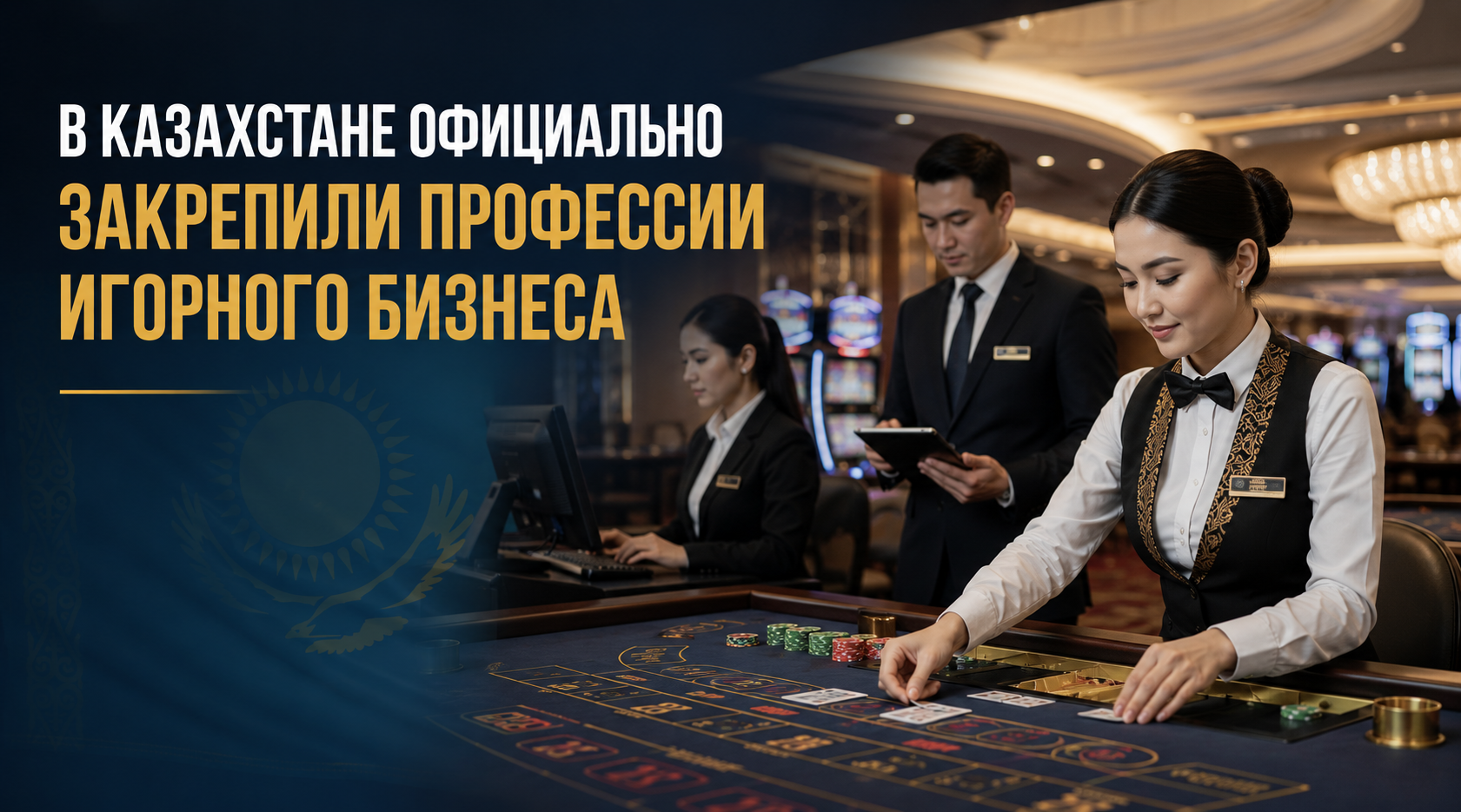 В КАЗАХСТАНЕ ОФИЦИАЛЬНО ЗАКРЕПИЛИ ПРОФЕССИИ ИГОРНОГО БИЗНЕСА